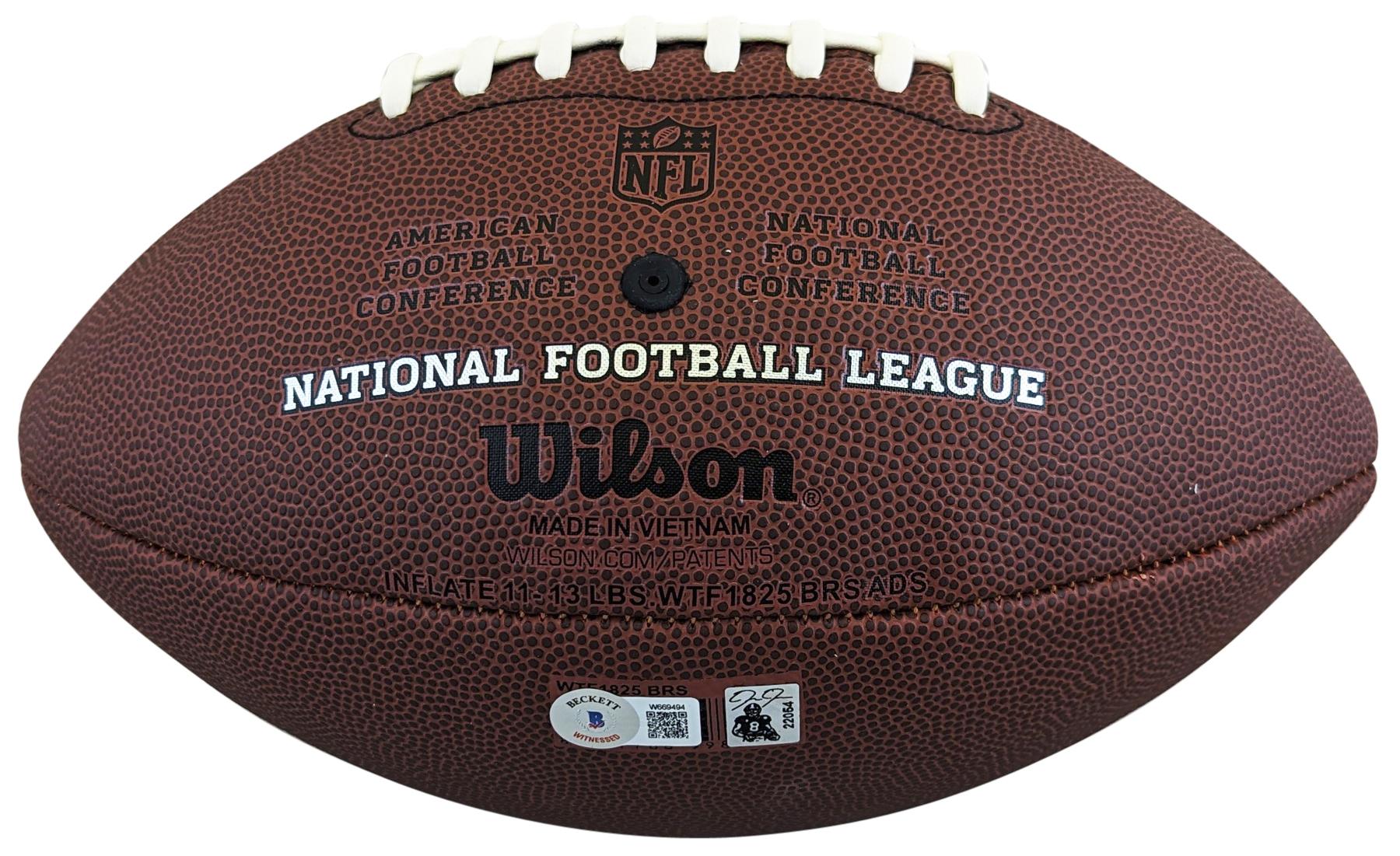 Josh Jacobs Signed Official NFL "The Duke" Football (Beckett & Jacobs) at PristineAuction.com Josh Jacobs Signed Official NFL "The Duke" Football (Beckett & Jacobs) at PristineAuction.com