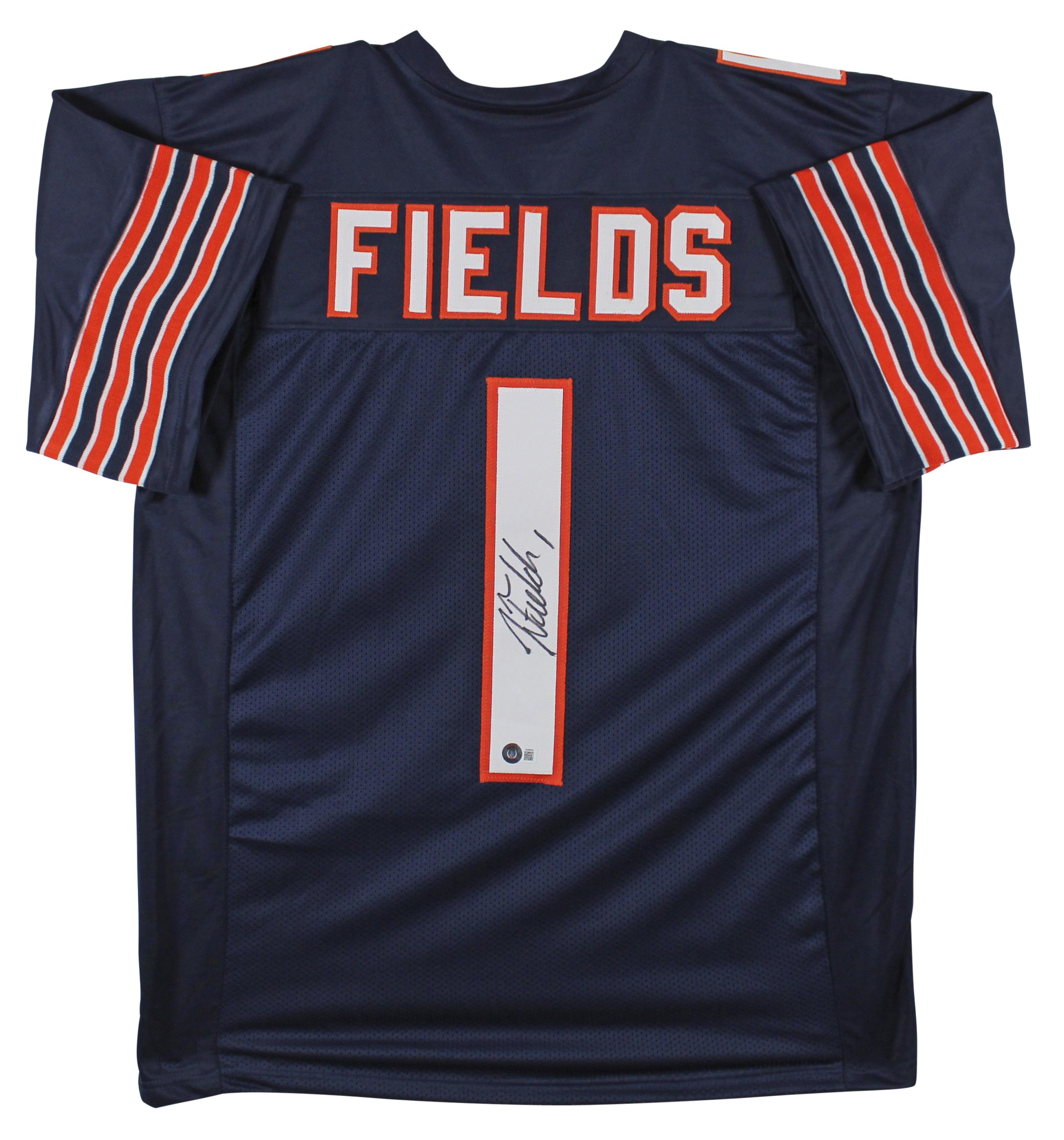 Justin Fields Signed Jersey (Beckett) at PristineAuction.com Justin Fields Signed Jersey (Beckett) at PristineAuction.com