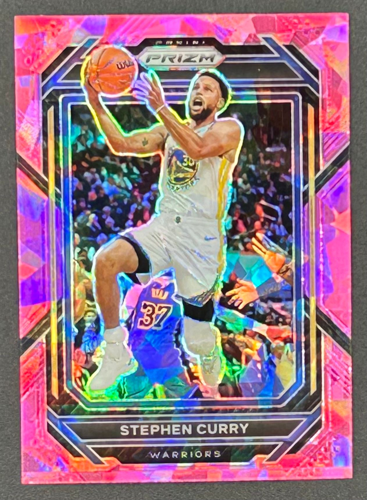 Stephen Curry 2022-23 Panini Prizm Prizms Pink Ice #101 at PristineAuction.com Stephen Curry 2022-23 Panini Prizm Prizms Pink Ice #101 at PristineAuction.com