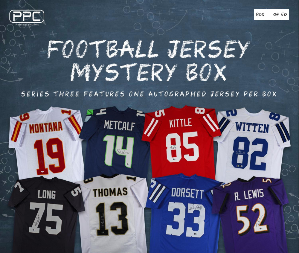 Press Pass Collectibles 2023 Football Jersey Mystery Box Series 3