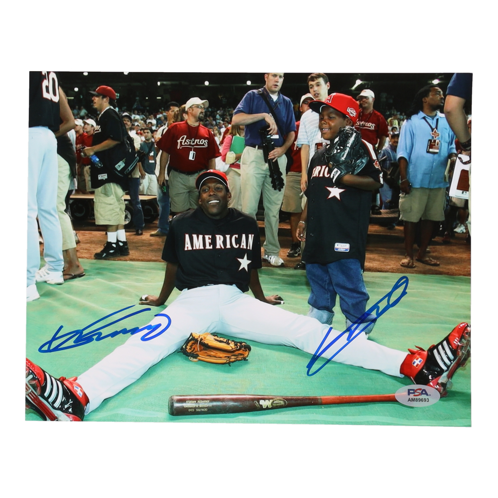 Vladimir Guerrero Sr. & Vladimir Guerrero Jr. Signed 8x10 Photo (PSA
