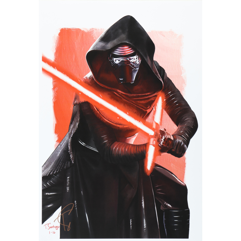 "Kylo Ren" Star Wars 13x19 Lithograph by Tony Santiago (PA) at PristineAuction.com