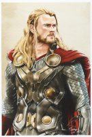 "Thor" Marvel Comics 13x19 Lithograph by Tony Santiago (PA) at PristineAuction.com