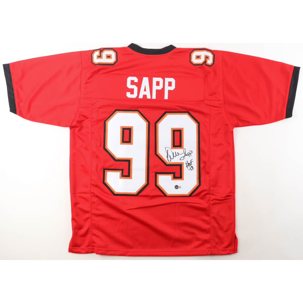 Warren Sapp Signed Jersey Inscribed "HOF 13" (Beckett) at PristineAuction.com