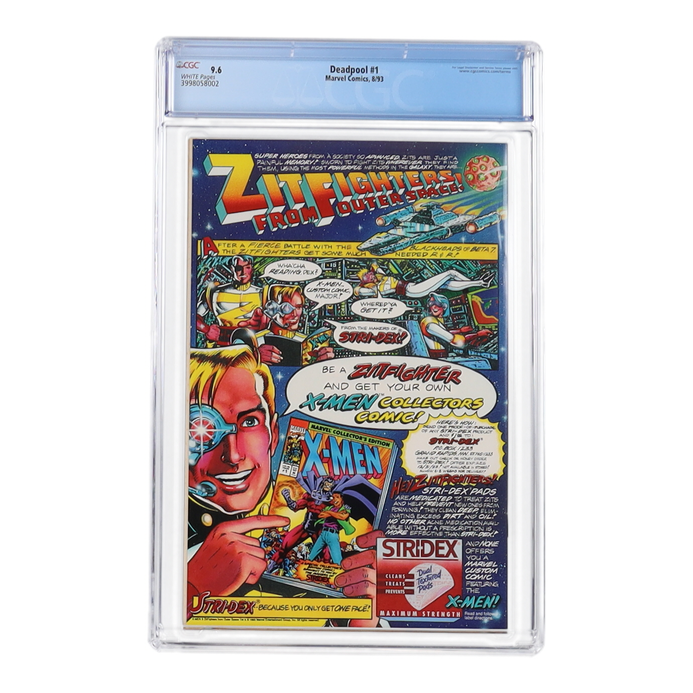 1993 "Deadpool" Issue #1 Marvel Book (CGC 9.6) at PristineAuction.com 1993 "Deadpool" Issue #1 Marvel Book (CGC 9.6) at PristineAuction.com