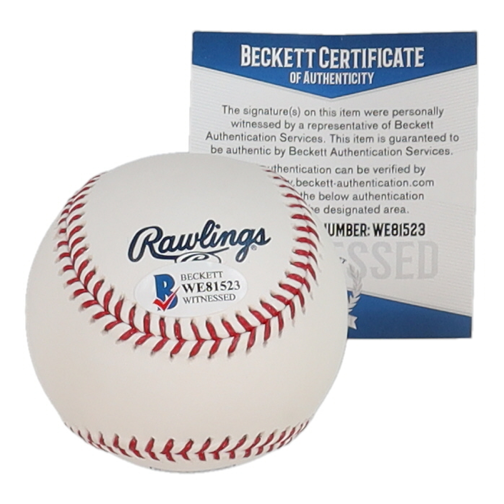 Greg Maddux Signed OML Hall of Fame Logo Baseball (Beckett) Pristine