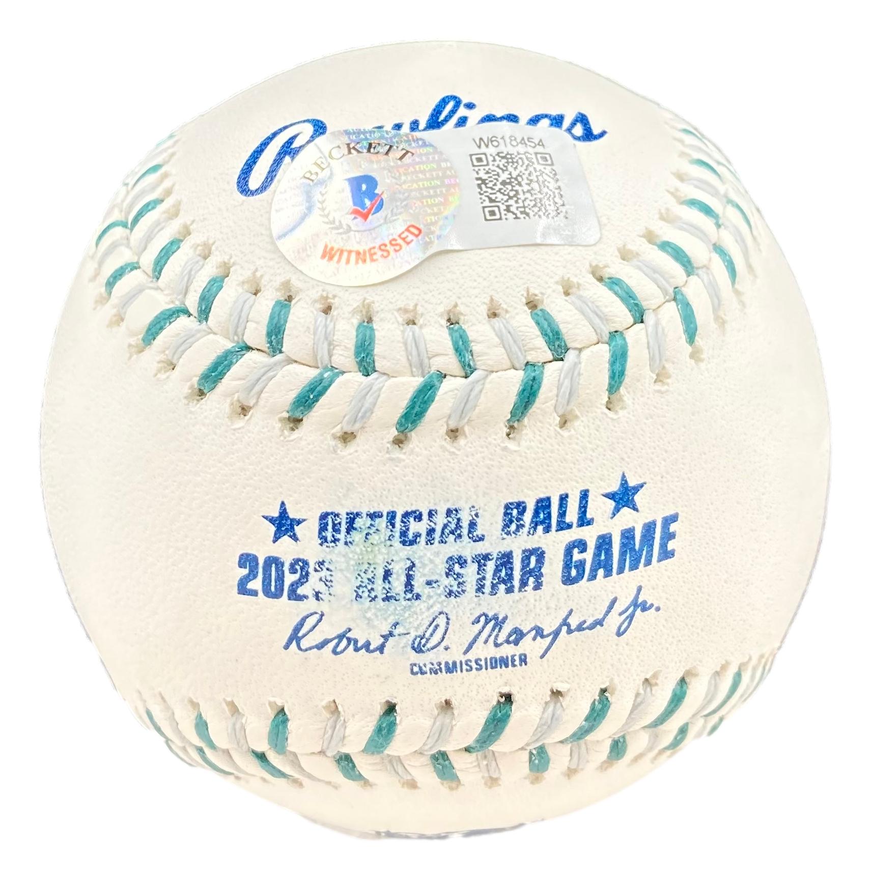 Ronald Acuna Jr. Signed 2023 All-Star Game Logo Baseball (Beckett) at PristineAuction.com Ronald Acuna Jr. Signed 2023 All-Star Game Logo Baseball (Beckett) at PristineAuction.com