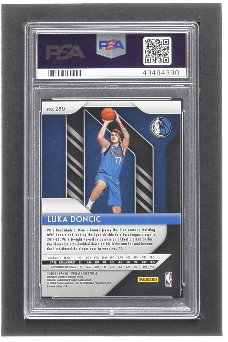 Luka Doncic 2018-19 Panini Prizm #280 RC (PSA 10) at PristineAuction.com Luka Doncic 2018-19 Panini Prizm #280 RC (PSA 10) at PristineAuction.com
