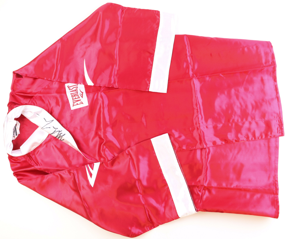 Mike Tyson Signed Everlast Boxing Robe (JSA & Tyson) at PristineAuction.com Mike Tyson Signed Everlast Boxing Robe (JSA & Tyson) at PristineAuction.com