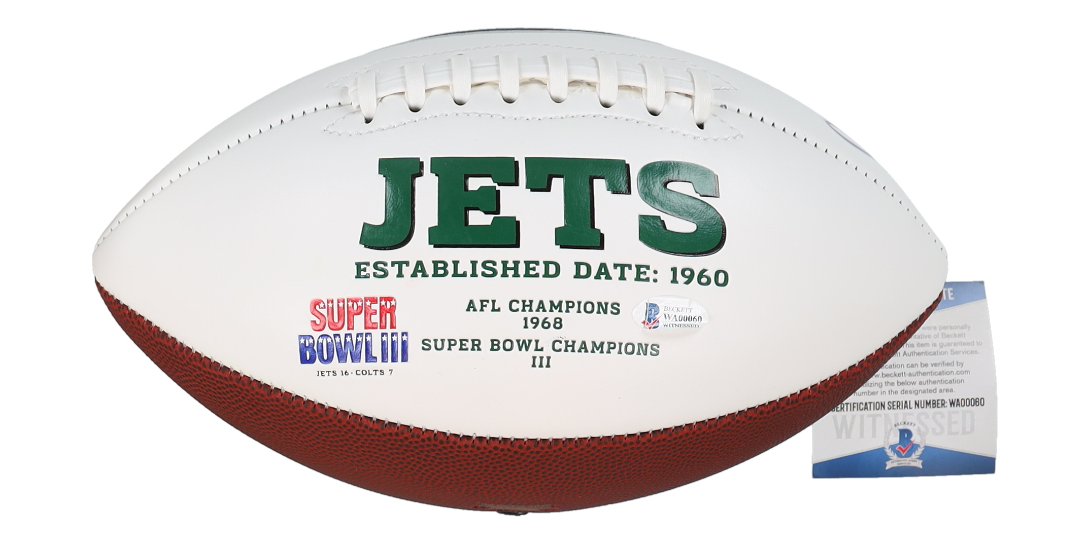 Curtis Martin Signed Jets Logo Football Inscribed "HOF 12" (Beckett) at PristineAuction.com Curtis Martin Signed Jets Logo Football Inscribed "HOF 12" (Beckett) at PristineAuction.com