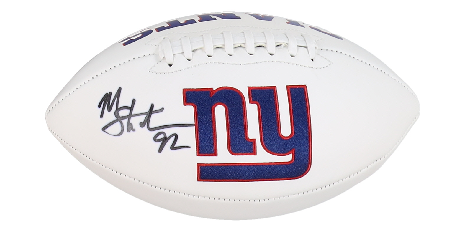 Michael Strahan Signed Giants Logo Football (Beckett) at PristineAuction.com Michael Strahan Signed Giants Logo Football (Beckett) at PristineAuction.com