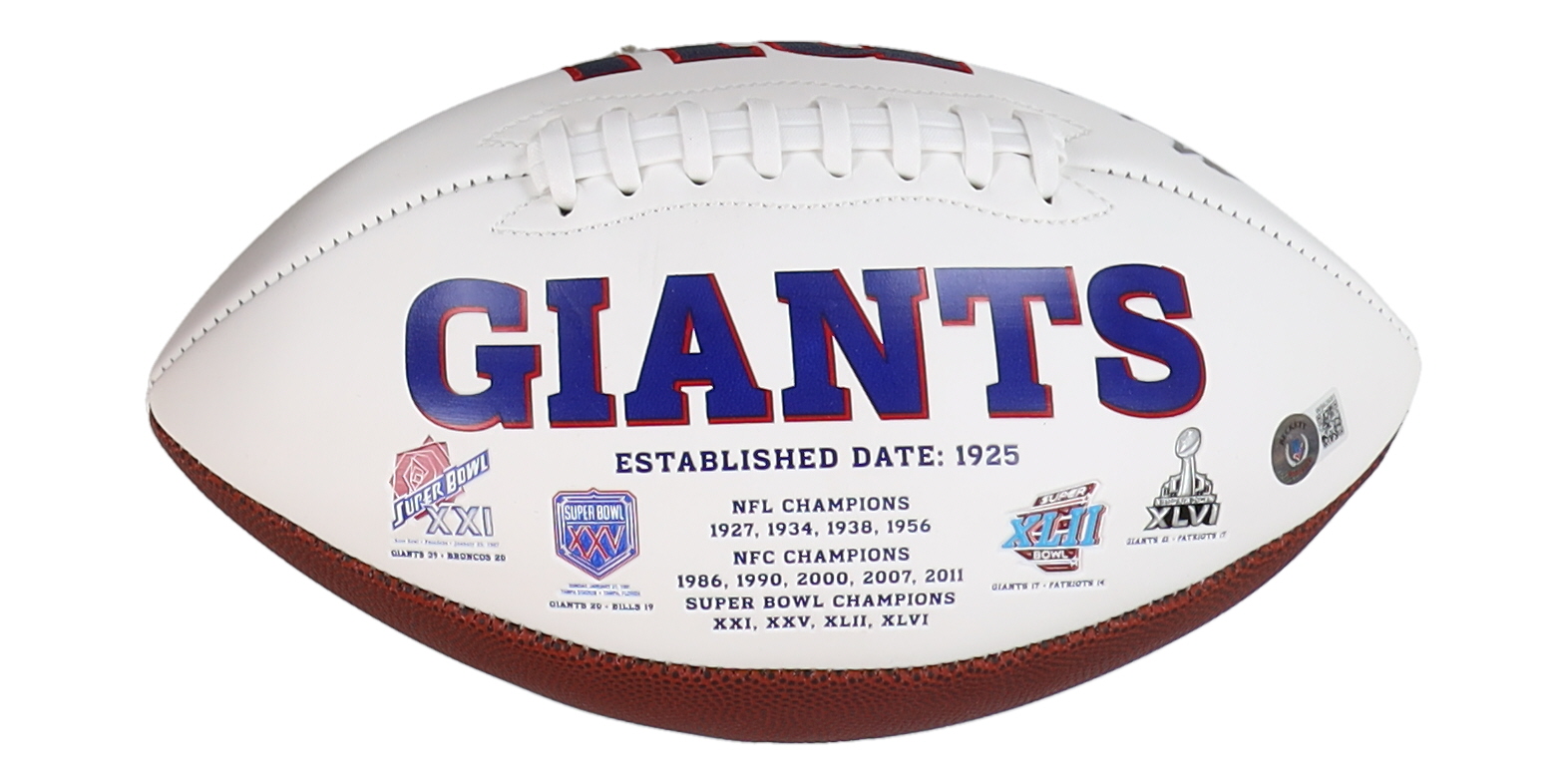 Michael Strahan Signed Giants Logo Football (Beckett) at PristineAuction.com Michael Strahan Signed Giants Logo Football (Beckett) at PristineAuction.com