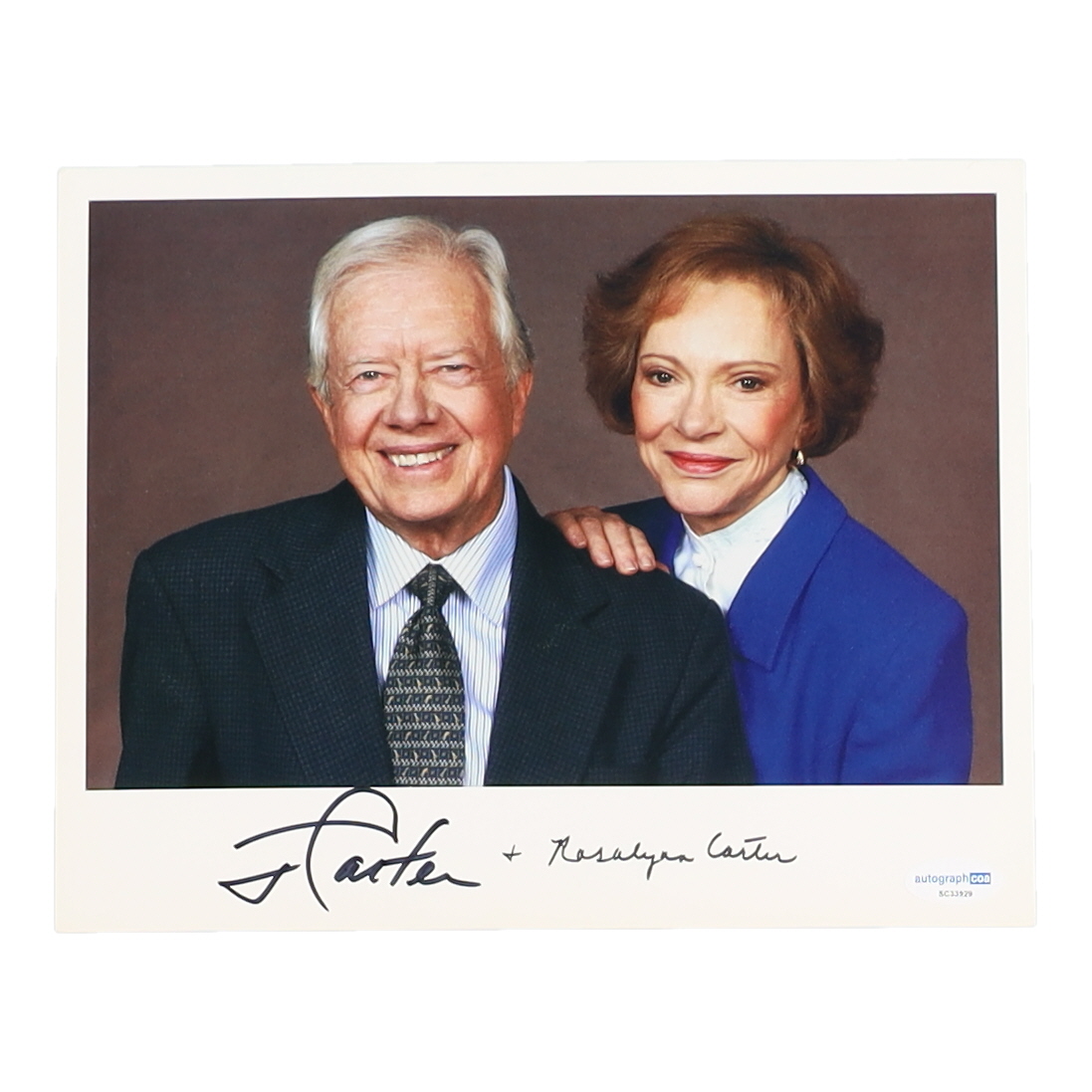 Jimmy Carter & Rosalynn Carter Signed 8x10 Photo (ACOA) at PristineAuction.com Jimmy Carter & Rosalynn Carter Signed 8x10 Photo (ACOA) at PristineAuction.com