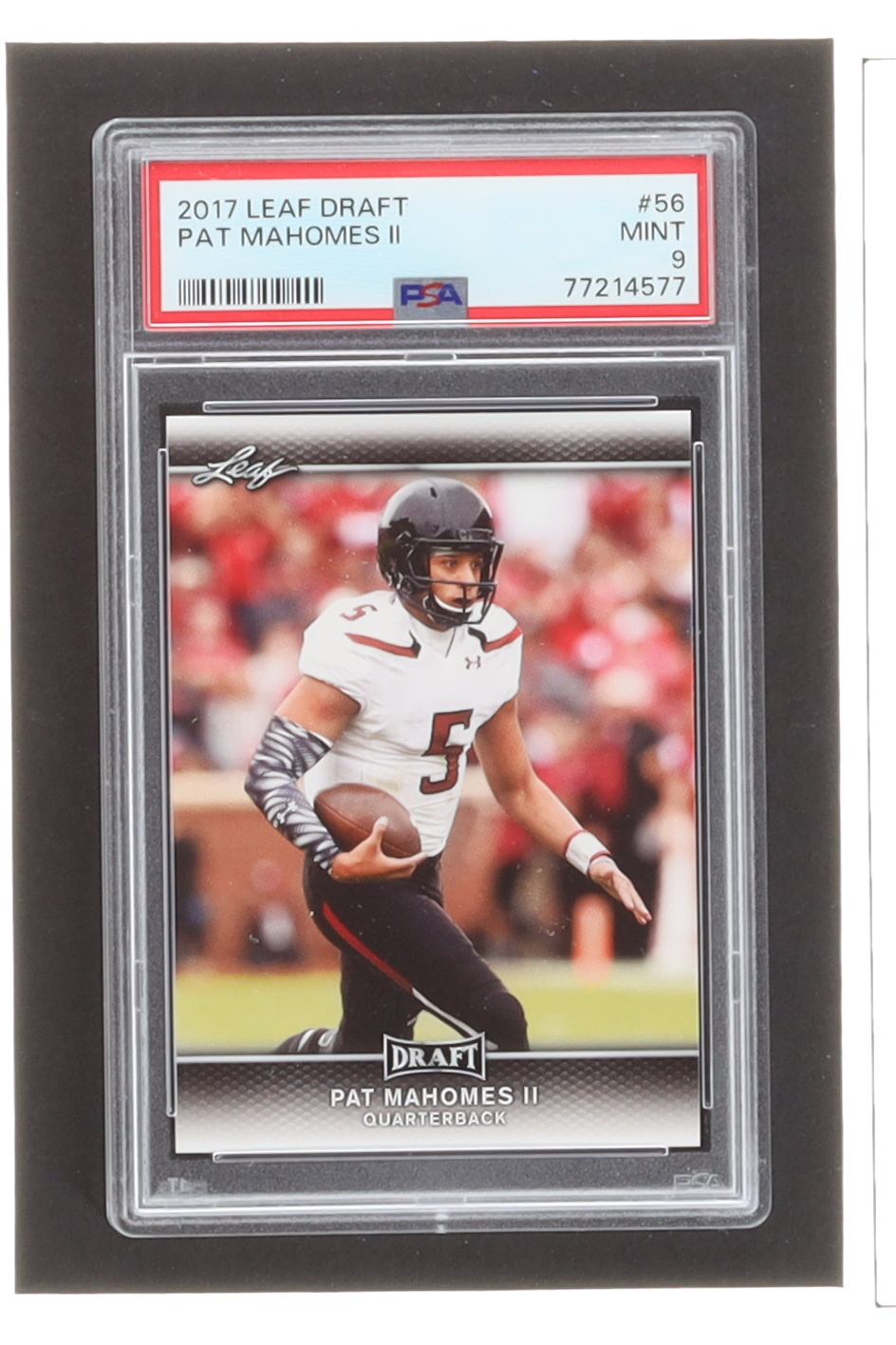 Patrick Mahomes II 2017 Leaf Draft #56 RC (PSA 9) at PristineAuction.com Patrick Mahomes II 2017 Leaf Draft #56 RC (PSA 9) at PristineAuction.com