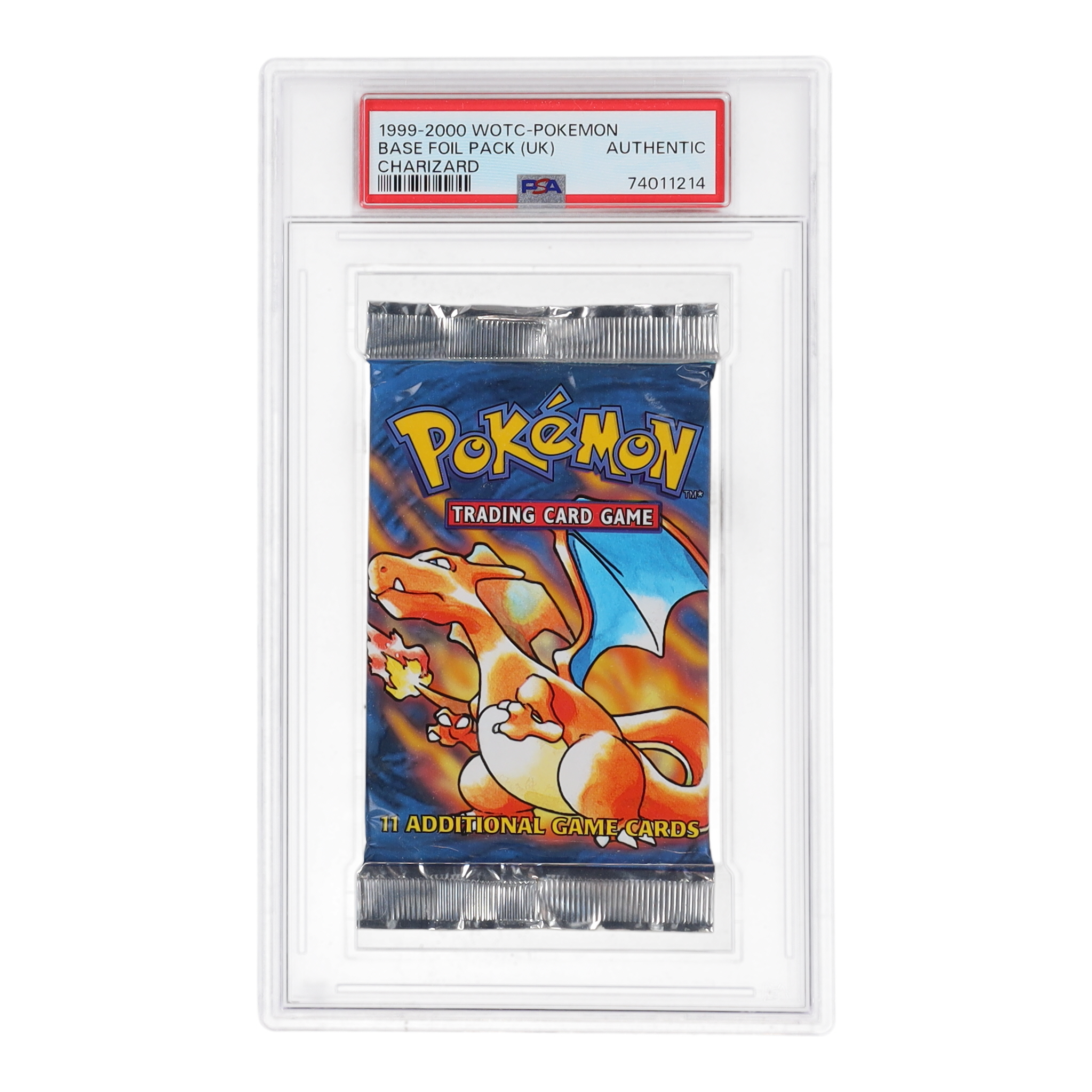 2000 Pokemon TCG UK Base Unlimited Foil Pack with (11) Cards (PSA Authentic) at PristineAuction.com 2000 Pokemon TCG UK Base Unlimited Foil Pack with (11) Cards (PSA Authentic) at PristineAuction.com