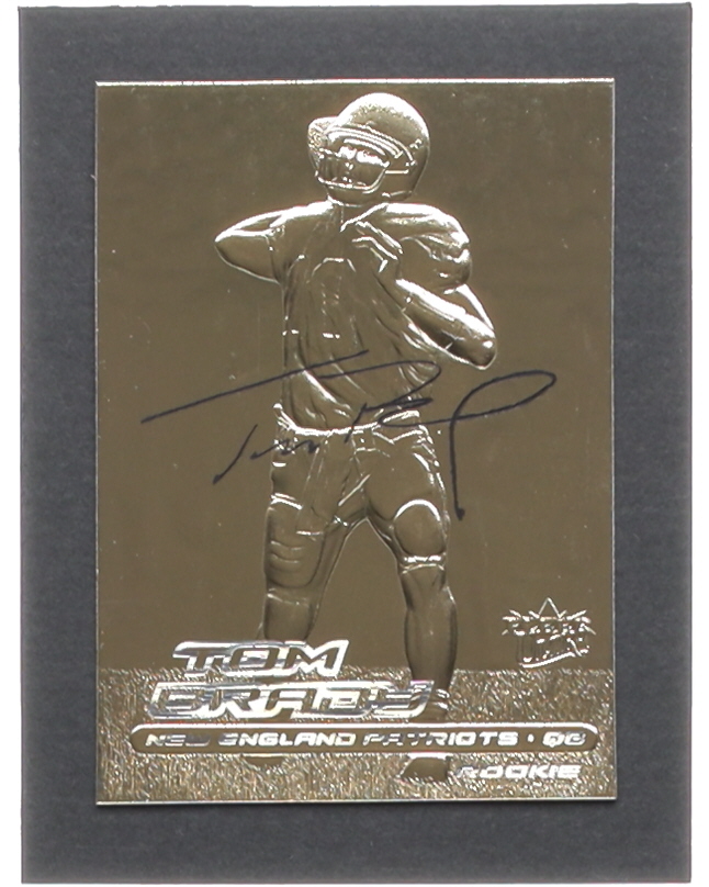 Tom Brady 2000 Fleer Ultra 23KT Gold Signature Series RC at PristineAuction.com Tom Brady 2000 Fleer Ultra 23KT Gold Signature Series RC at PristineAuction.com