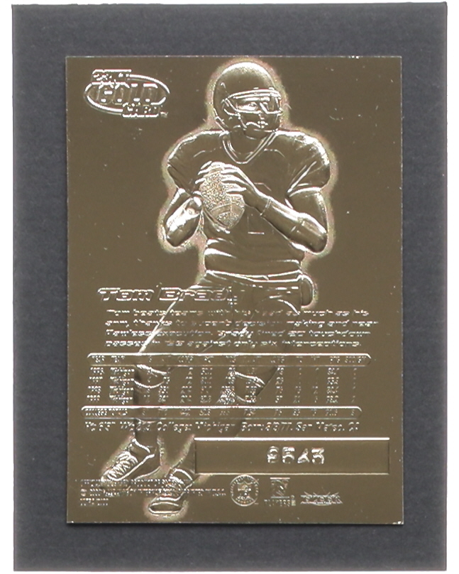 Tom Brady 2000 Fleer Ultra 23KT Gold Signature Series RC at PristineAuction.com Tom Brady 2000 Fleer Ultra 23KT Gold Signature Series RC at PristineAuction.com