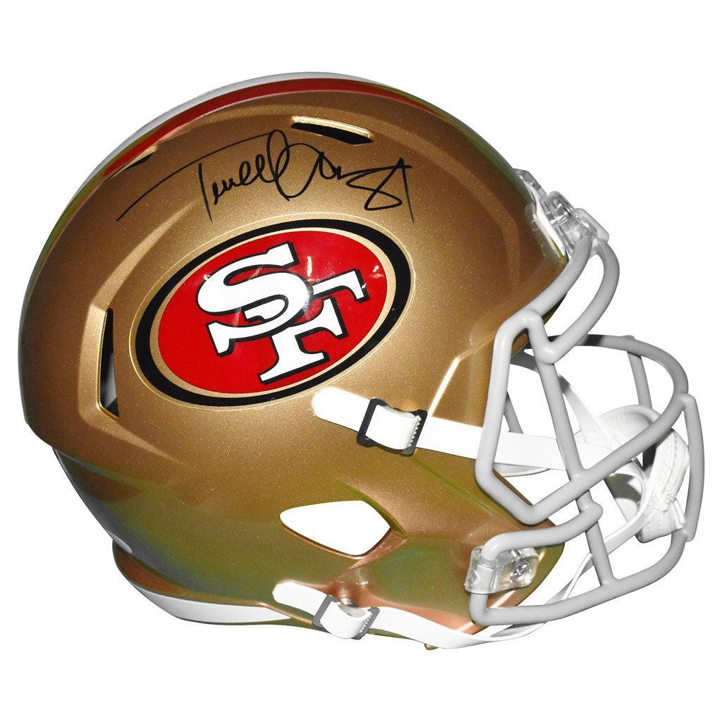 Terrell Owens Signed 49ers Full-Size Speed Helmet (JSA) at PristineAuction.com Terrell Owens Signed 49ers Full-Size Speed Helmet (JSA) at PristineAuction.com