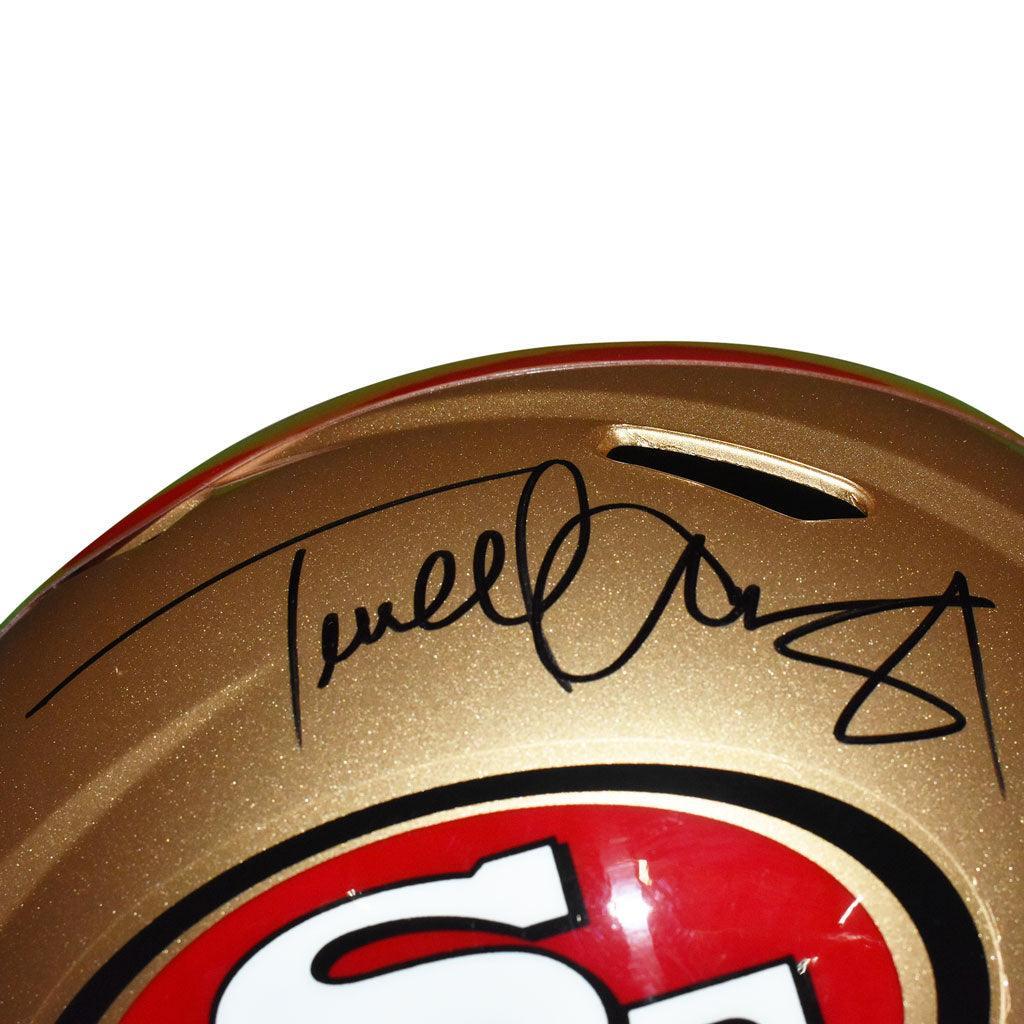 Terrell Owens Signed 49ers Full-Size Speed Helmet (JSA) at PristineAuction.com Terrell Owens Signed 49ers Full-Size Speed Helmet (JSA) at PristineAuction.com