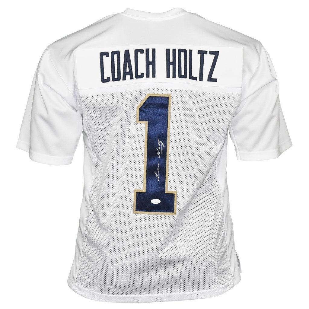 Lou Holtz Signed Jersey (JSA) at PristineAuction.com Lou Holtz Signed Jersey (JSA) at PristineAuction.com