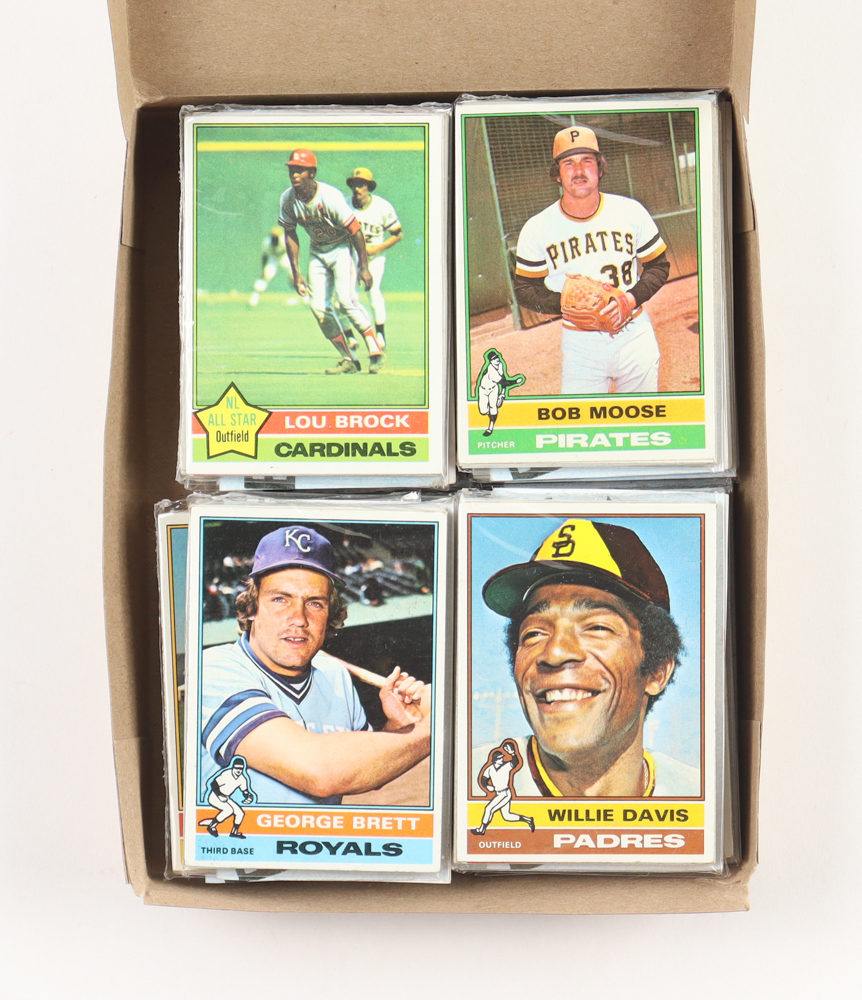 1976 Topps Baseball Cello Fun Pack Vending Box with (20) Packs at PristineAuction.com 1976 Topps Baseball Cello Fun Pack Vending Box with (20) Packs at PristineAuction.com