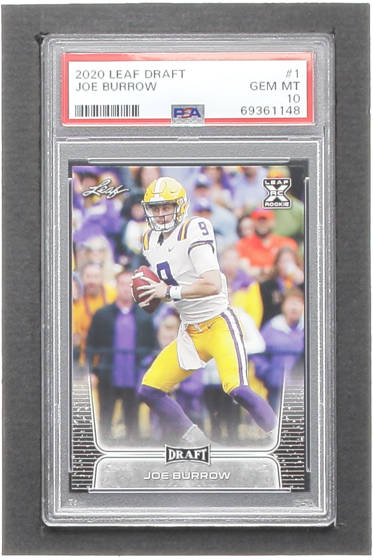 Joe Burrow 2020 Leaf Draft #1 (PSA 10) at PristineAuction.com Joe Burrow 2020 Leaf Draft #1 (PSA 10) at PristineAuction.com