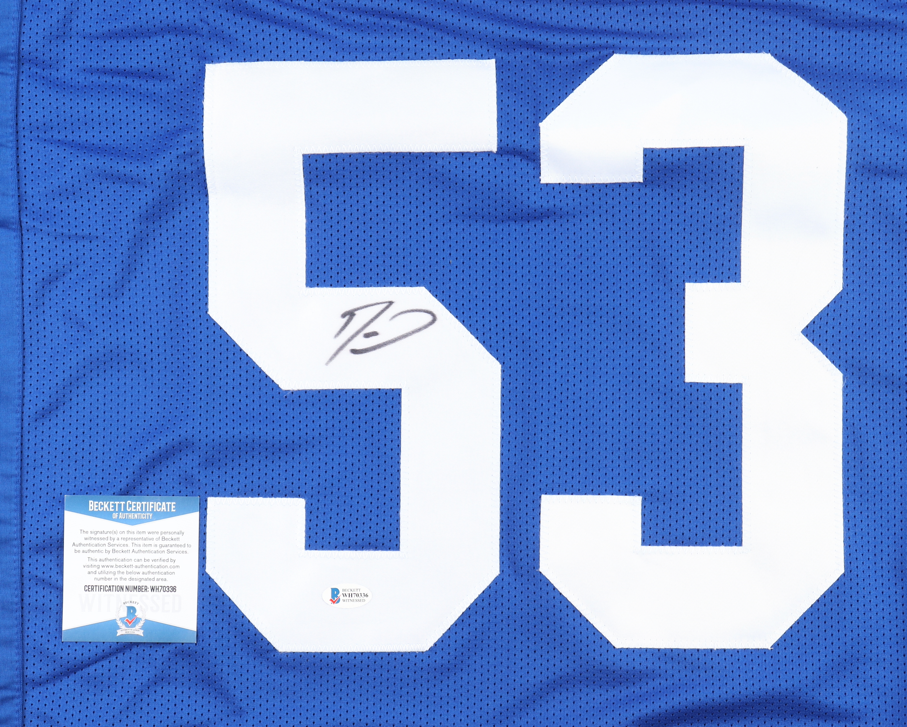 Shaquille Leonard Signed Jersey (Beckett) at PristineAuction.com Shaquille Leonard Signed Jersey (Beckett) at PristineAuction.com