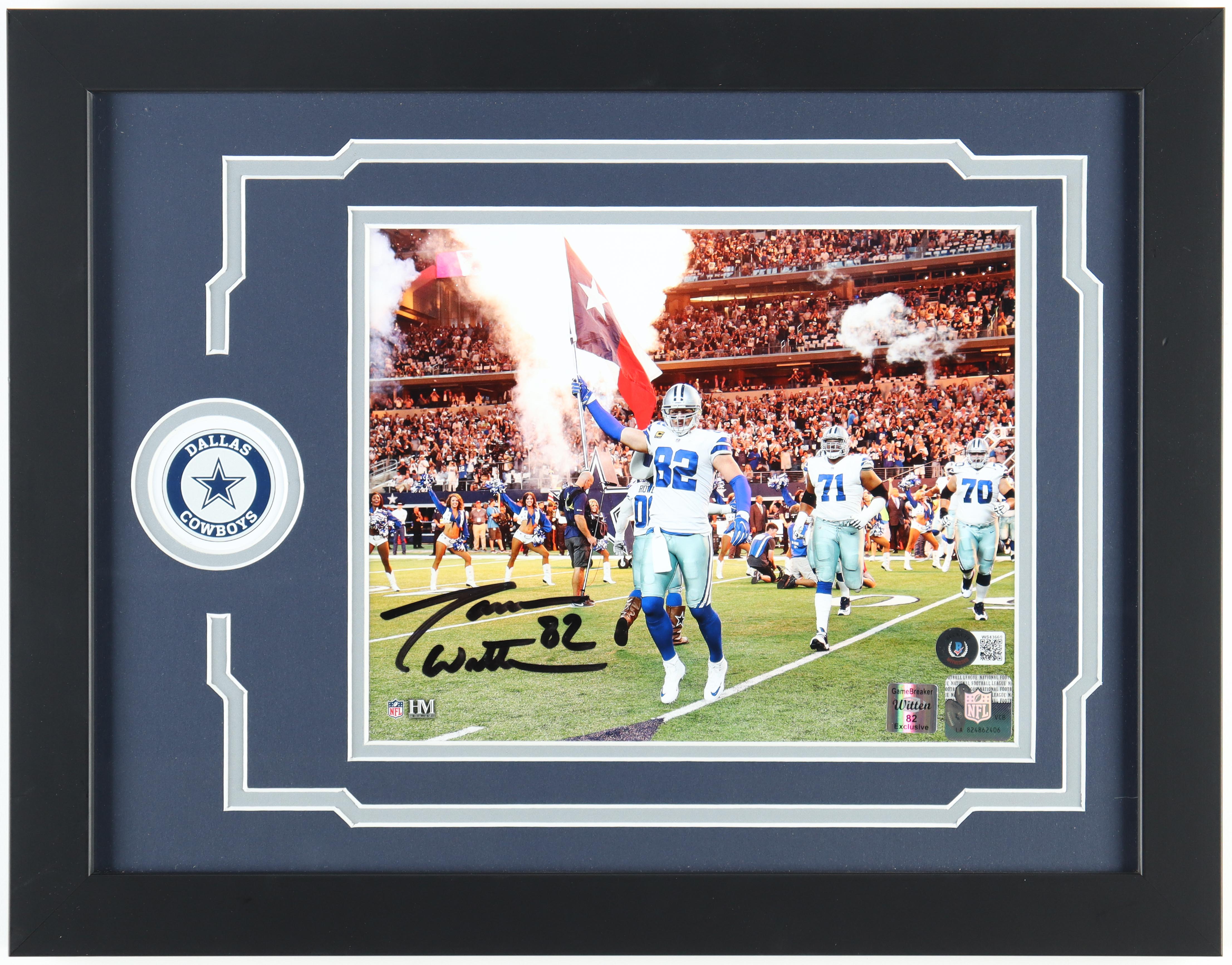 Jason Witten Signed Cowboys Custom Framed Photo (Beckett & Witten) at PristineAuction.com Jason Witten Signed Cowboys Custom Framed Photo (Beckett & Witten) at PristineAuction.com