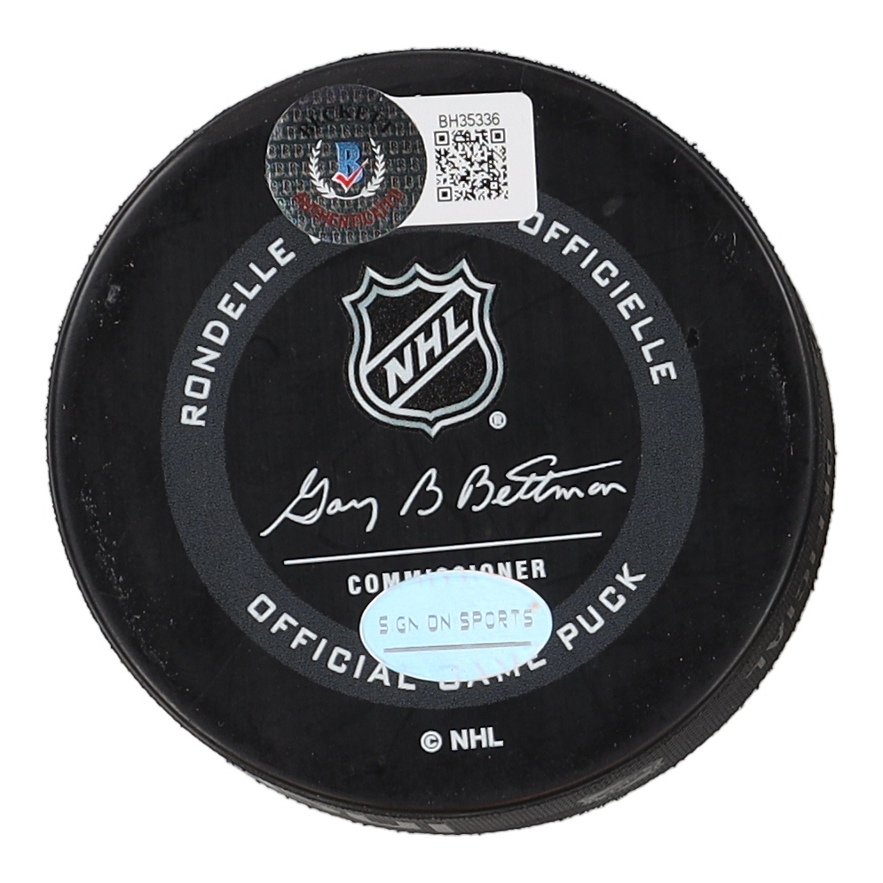 Jared McCann Signed Penguins Logo Hockey Puck (Beckett) at PristineAuction.com Jared McCann Signed Penguins Logo Hockey Puck (Beckett) at PristineAuction.com