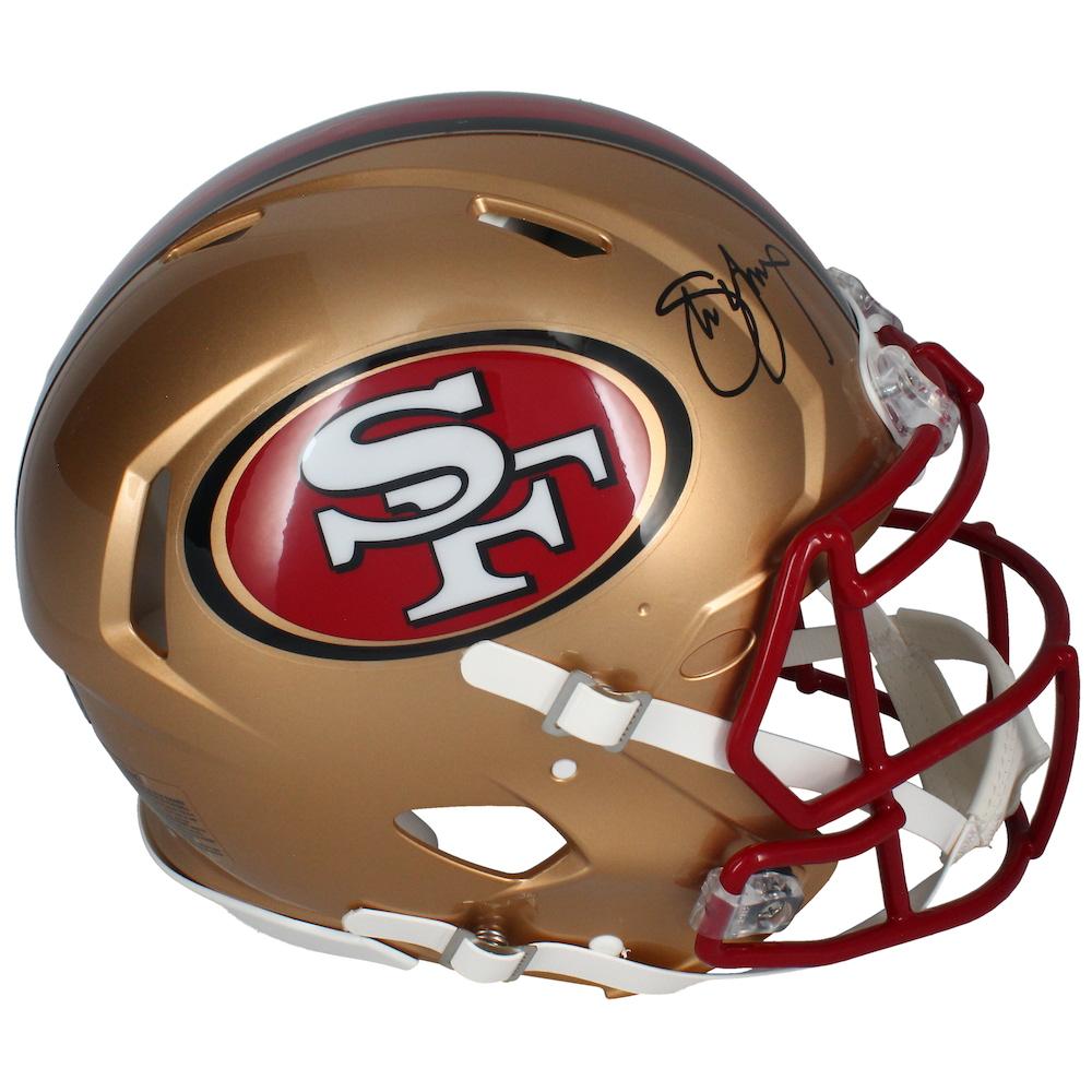 Steve Young Signed 49ers Full-Size Authentic On-Field Speed Helmet (Radtke) at PristineAuction.com Steve Young Signed 49ers Full-Size Authentic On-Field Speed Helmet (Radtke) at PristineAuction.com