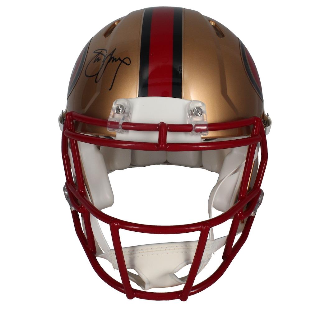 Steve Young Signed 49ers Full-Size Authentic On-Field Speed Helmet (Radtke) at PristineAuction.com Steve Young Signed 49ers Full-Size Authentic On-Field Speed Helmet (Radtke) at PristineAuction.com