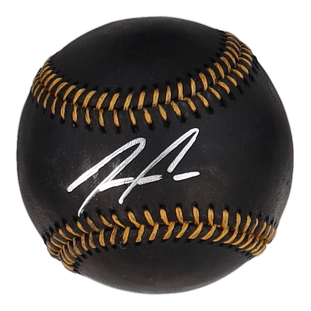 Ronald Acuna Jr. Signed OML Black Leather Baseball (Acuna Jr.) at PristineAuction.com Ronald Acuna Jr. Signed OML Black Leather Baseball (Acuna Jr.) at PristineAuction.com