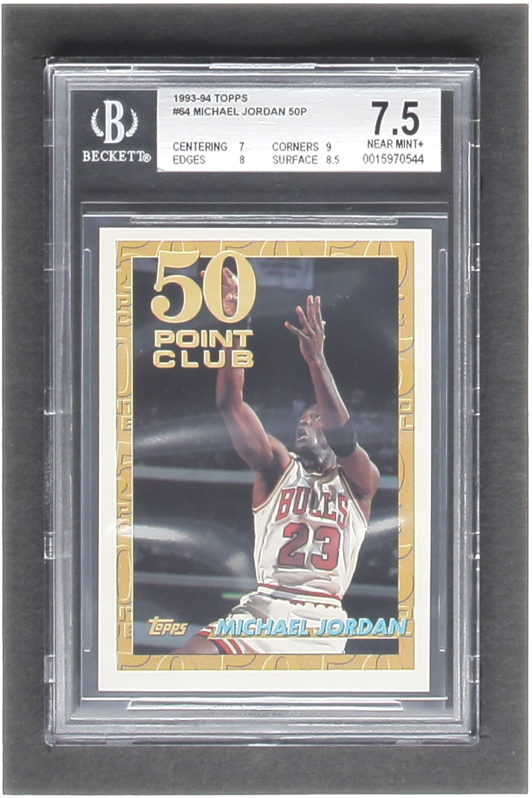 Michael Jordan 1993-94 Topps #64 50P (BGS 7.5) at PristineAuction.com Michael Jordan 1993-94 Topps #64 50P (BGS 7.5) at PristineAuction.com