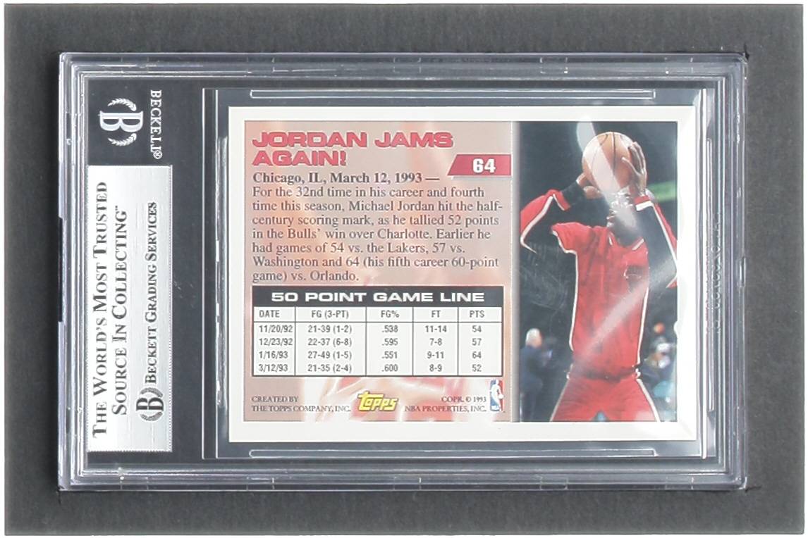 Michael Jordan 1993-94 Topps #64 50P (BGS 7.5) at PristineAuction.com Michael Jordan 1993-94 Topps #64 50P (BGS 7.5) at PristineAuction.com