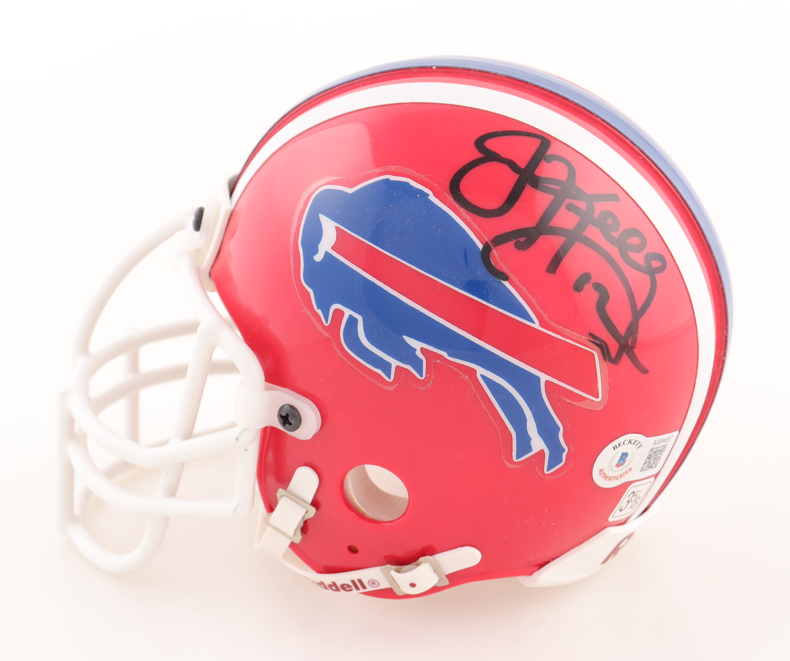 Jim Kelly Signed Bills Mini Helmet (Beckett) at PristineAuction.com Jim Kelly Signed Bills Mini Helmet (Beckett) at PristineAuction.com
