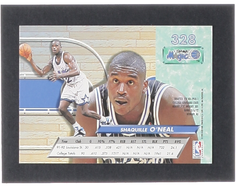 Shaquille O'Neal 1992-93 Ultra #328 RC at PristineAuction.com Shaquille O'Neal 1992-93 Ultra #328 RC at PristineAuction.com