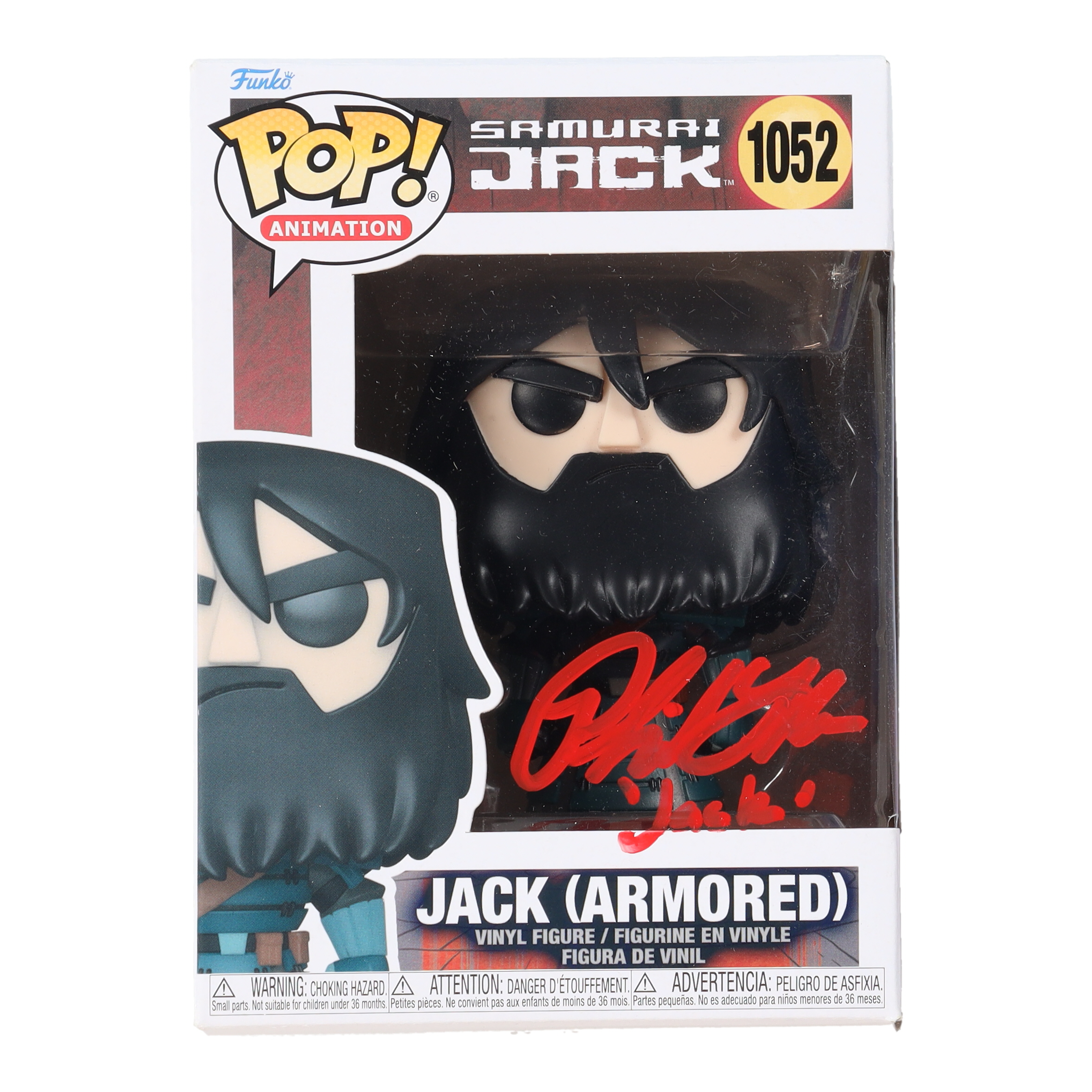 Phil LaMarr Signed "Samurai Jack" #1052 Jack (Armored) Funko Pop! Vinyl Figure Inscribed "Jack" (JSA) at PristineAuction.com Phil LaMarr Signed "Samurai Jack" #1052 Jack (Armored) Funko Pop! Vinyl Figure Inscribed "Jack" (JSA) at PristineAuction.com