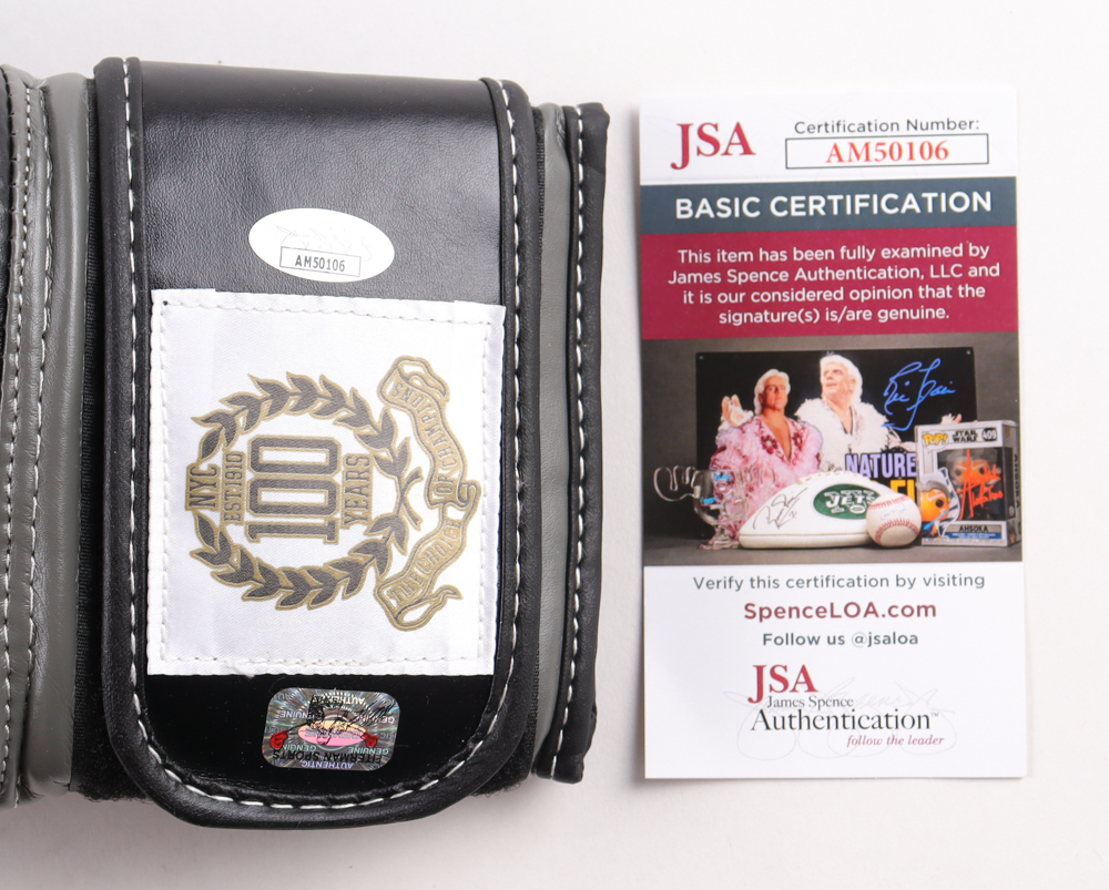 Mike Tyson Signed 100th Years Special LE Everlast Boxing Glove (JSA) at PristineAuction.com Mike Tyson Signed 100th Years Special LE Everlast Boxing Glove (JSA) at PristineAuction.com