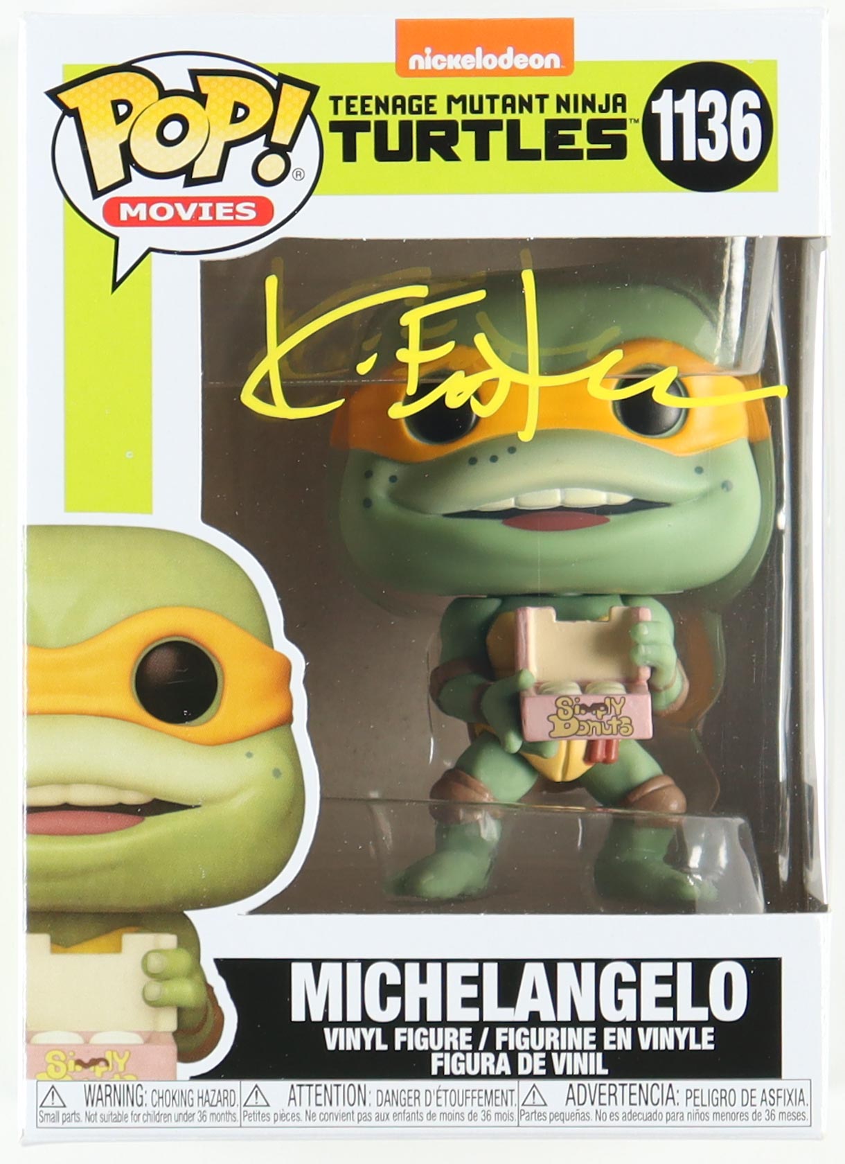 Kevin Eastman Signed "Teenage Mutant Ninja Turtles" #1136 Michelangelo Funko Pop! Vinyl Figure (PA) at PristineAuction.com Kevin Eastman Signed "Teenage Mutant Ninja Turtles" #1136 Michelangelo Funko Pop! Vinyl Figure (PA) at PristineAuction.com