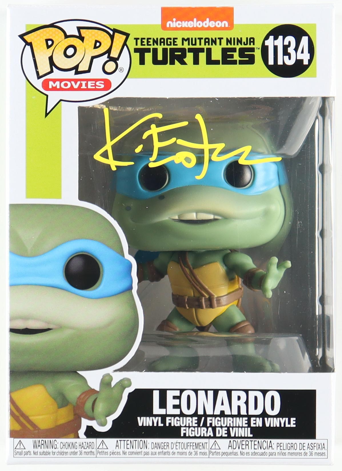 Kevin Eastman Signed "Teenage Mutant Ninja Turtles" #1134 Leonardo Funko Pop! Vinyl Figure (PA) at PristineAuction.com Kevin Eastman Signed "Teenage Mutant Ninja Turtles" #1134 Leonardo Funko Pop! Vinyl Figure (PA) at PristineAuction.com