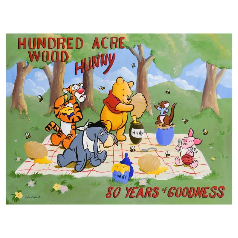 "Hundred Acre Wood" LE 40x30 Proof Giclee on Canvas by Tricia Buchanan-Benson (Artova) at PristineAuction.com "Hundred Acre Wood" LE 40x30 Proof Giclee on Canvas by Tricia Buchanan-Benson (Artova) at PristineAuction.com