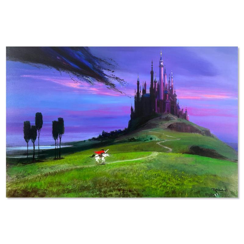 "Aurora's Rescue" LE 36x24 Disney Fine Art Giclee on Canvas by Peter Ellenshaw (PA) at PristineAuction.com "Aurora's Rescue" LE 36x24 Disney Fine Art Giclee on Canvas by Peter Ellenshaw (PA) at PristineAuction.com