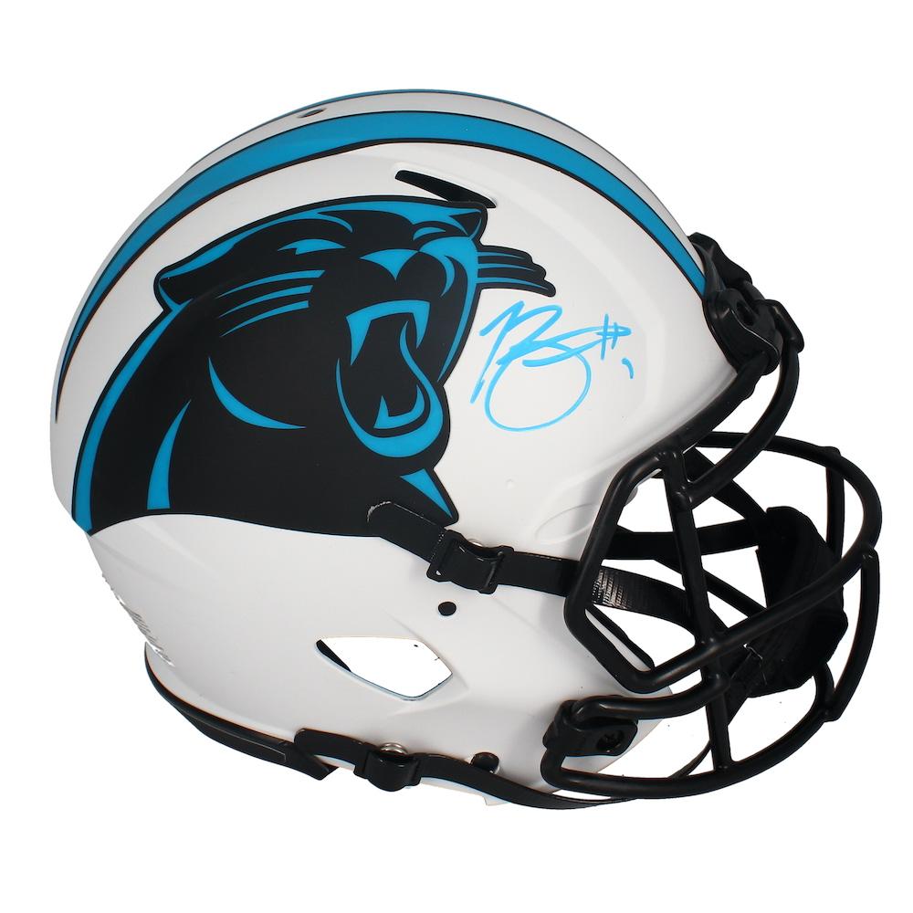 Bryce Young Signed Panthers Full-Size Authentic On-Field Lunar Eclipse Alternate Speed Helmet (Fanatics) at PristineAuction.com Bryce Young Signed Panthers Full-Size Authentic On-Field Lunar Eclipse Alternate Speed Helmet (Fanatics) at PristineAuction.com