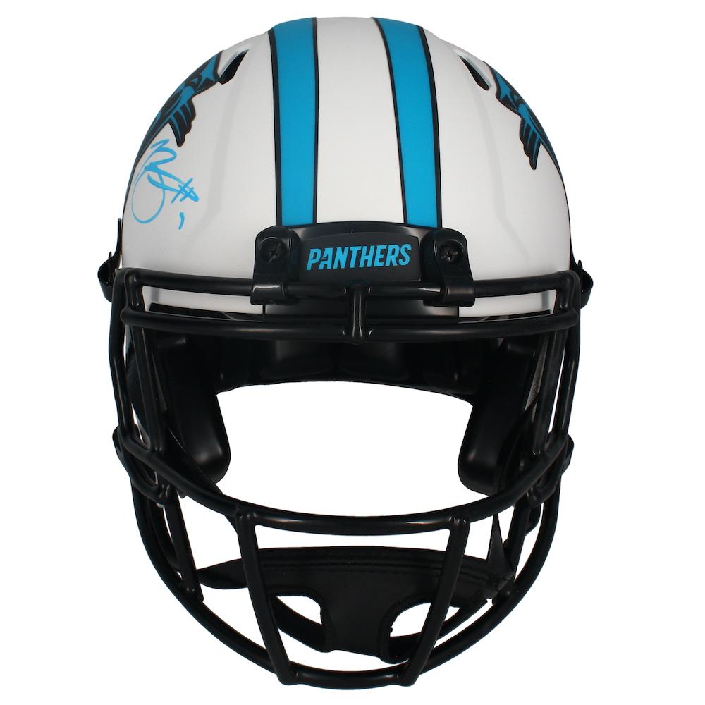 Bryce Young Signed Panthers Full-Size Authentic On-Field Lunar Eclipse Alternate Speed Helmet (Fanatics) at PristineAuction.com Bryce Young Signed Panthers Full-Size Authentic On-Field Lunar Eclipse Alternate Speed Helmet (Fanatics) at PristineAuction.com