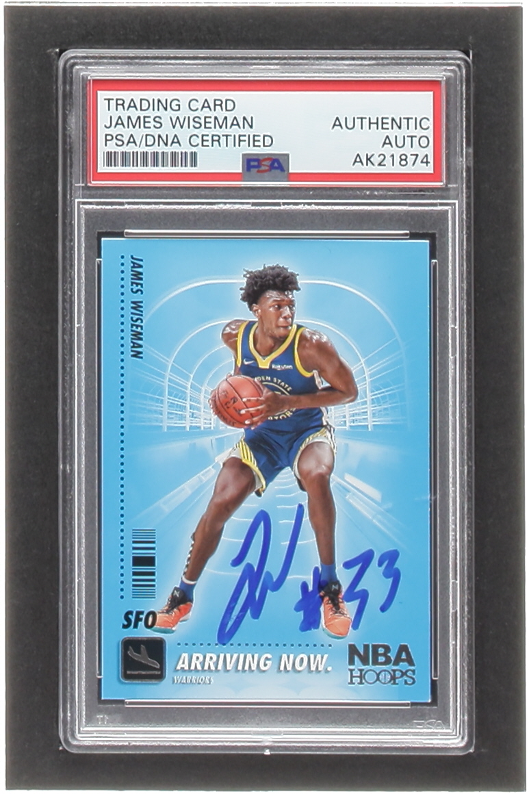 James Wiseman Signed 2020-21 Hoops Arriving Now #6 RC (PSA) at PristineAuction.com James Wiseman Signed 2020-21 Hoops Arriving Now #6 RC (PSA) at PristineAuction.com