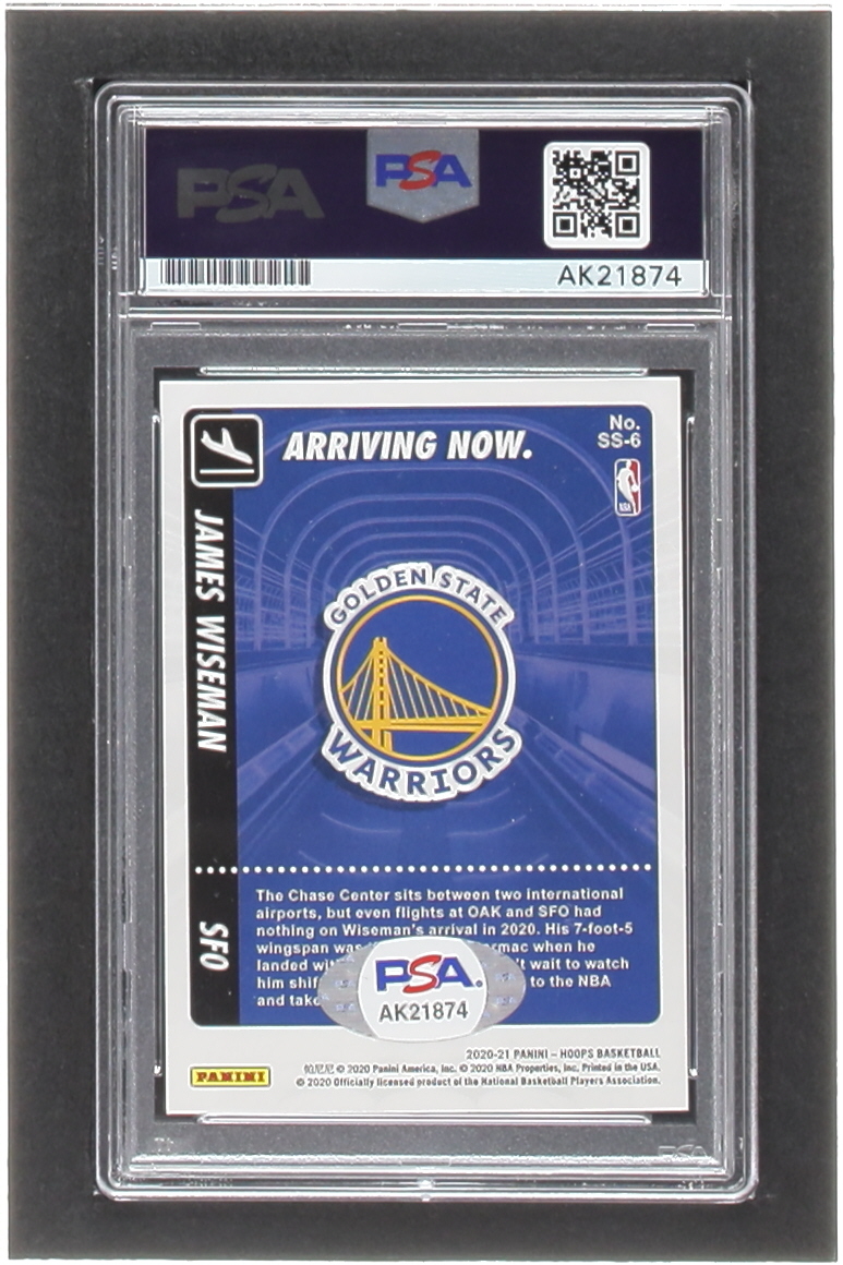James Wiseman Signed 2020-21 Hoops Arriving Now #6 RC (PSA) at PristineAuction.com James Wiseman Signed 2020-21 Hoops Arriving Now #6 RC (PSA) at PristineAuction.com