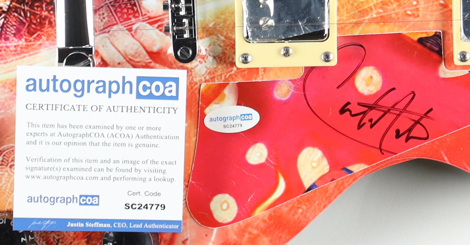 Carlos Santana Signed Full-Size 39" Electric Guitar (ACOA) at PristineAuction.com Carlos Santana Signed Full-Size 39" Electric Guitar (ACOA) at PristineAuction.com