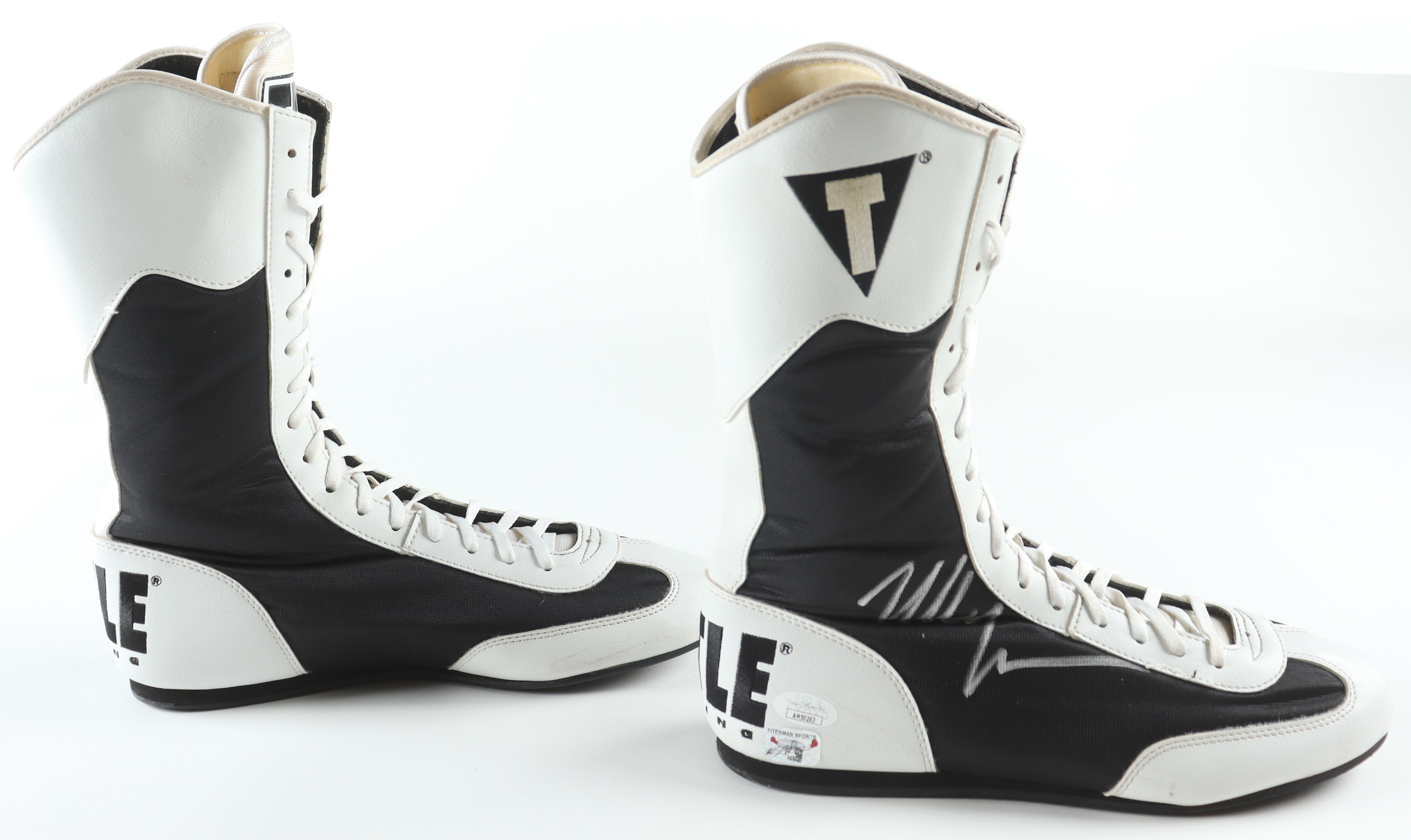 Mike Tyson Signed Title Pro Boxing Boots (JSA & Tyson) at PristineAuction.com Mike Tyson Signed Title Pro Boxing Boots (JSA & Tyson) at PristineAuction.com