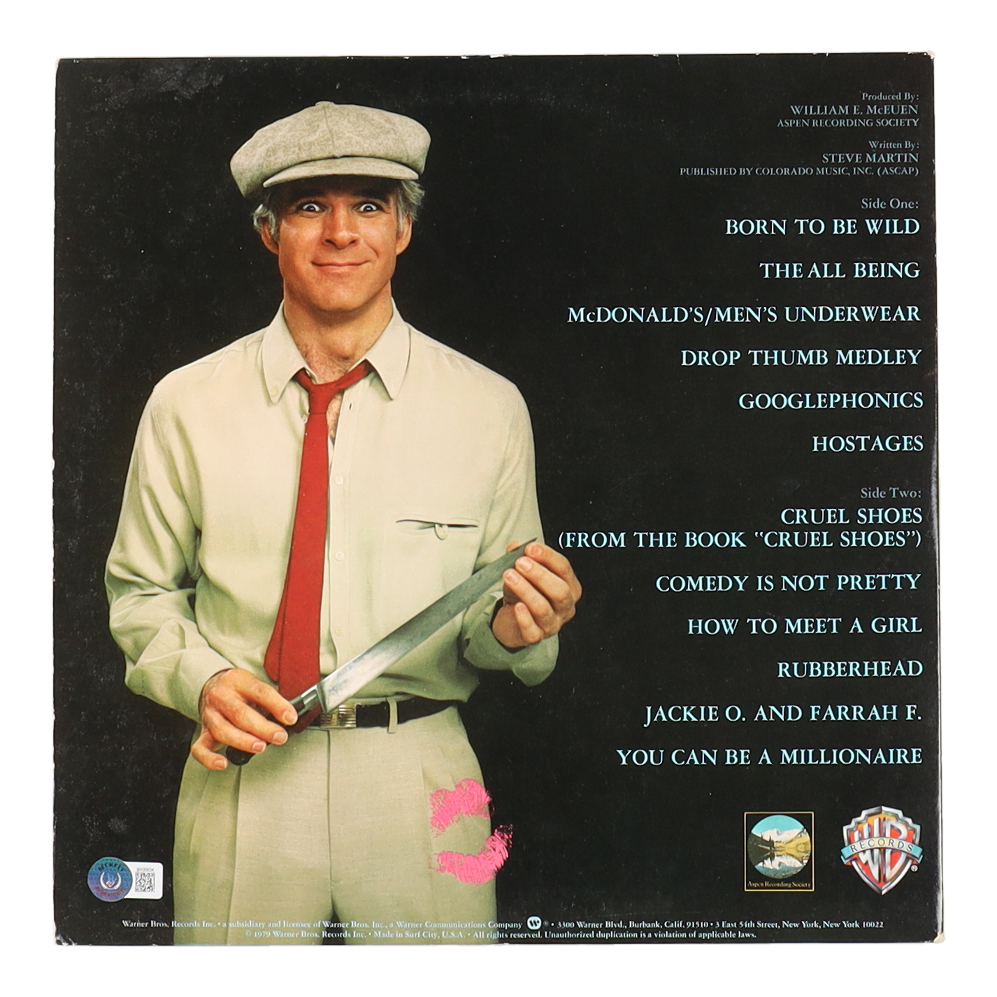 Steve Martin Signed "Comedy Is Not Pretty!" Vinyl Record Album (Beckett) at PristineAuction.com Steve Martin Signed "Comedy Is Not Pretty!" Vinyl Record Album (Beckett) at PristineAuction.com