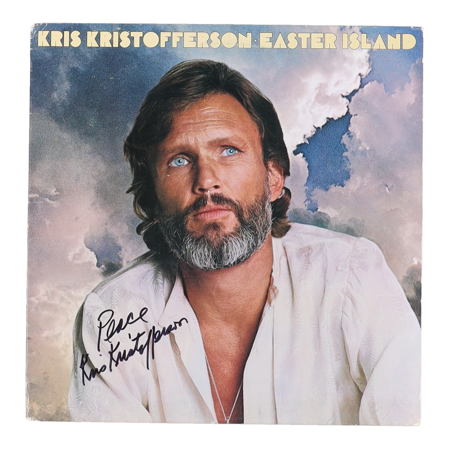 Kris Kristofferson Signed "Easter Island" Vinyl Record Album Cover (Beckett) at PristineAuction.com Kris Kristofferson Signed "Easter Island" Vinyl Record Album Cover (Beckett) at PristineAuction.com